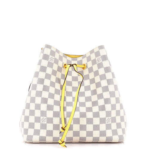 NeoNoe Handbag Damier with Leather MM