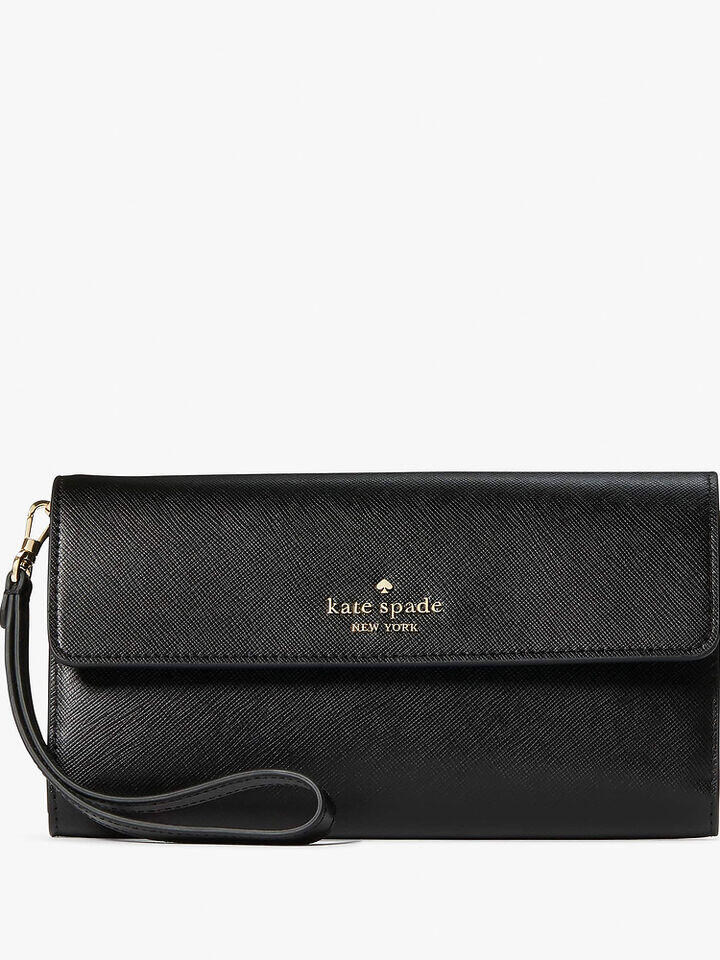 Kate Spade Au Madison Saffiano Leather Travel Wallet Wristlet