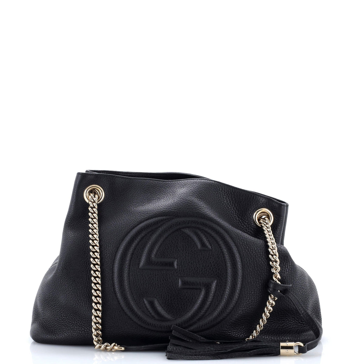 Gucci GUCCI Soho Chain Strap Shoulder Bag Leather Medium