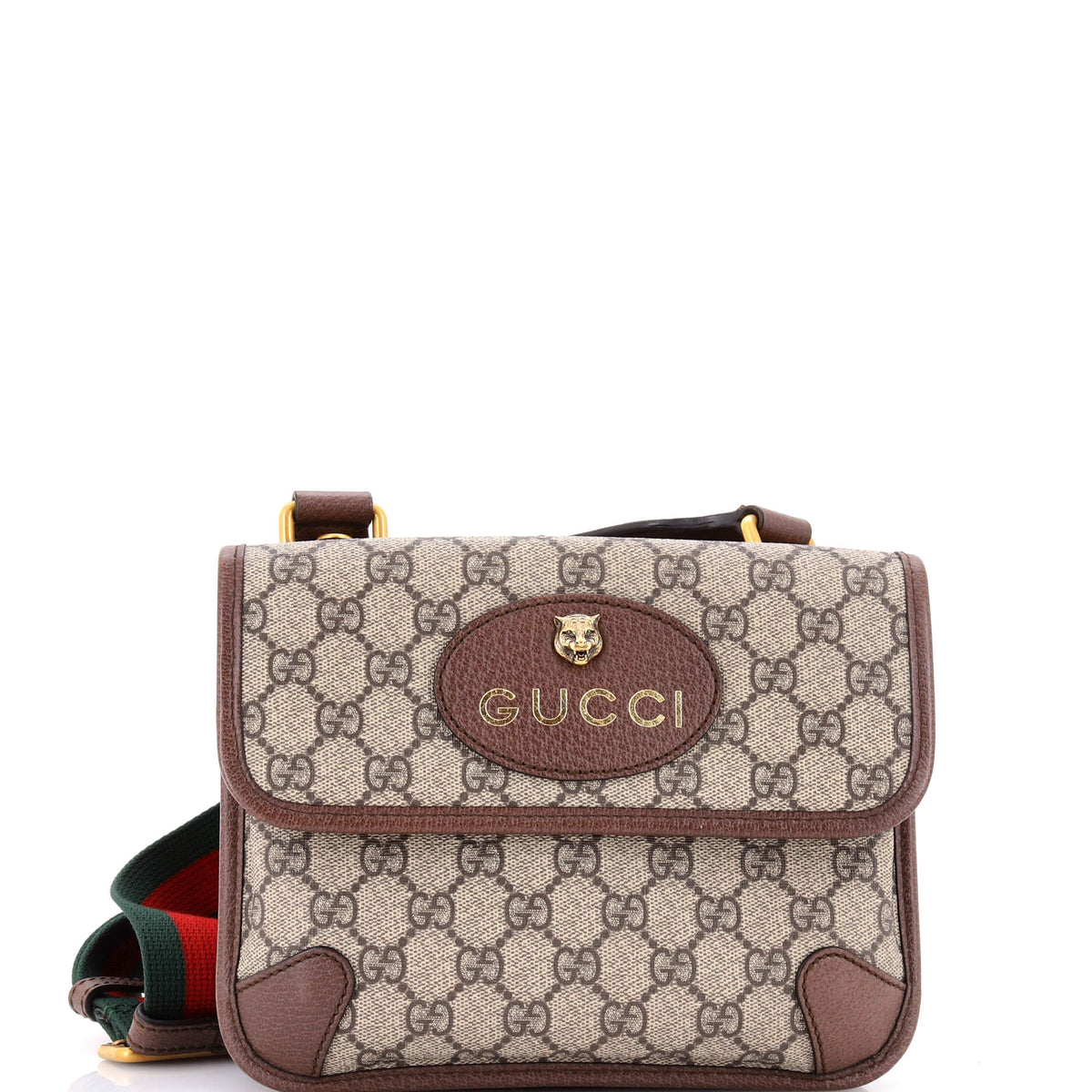 Gucci GUCCI Neo Vintage Flap Messenger GG Coated Canvas Small