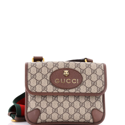 GUCCI Neo Vintage Flap Messenger GG Coated Canvas Small
