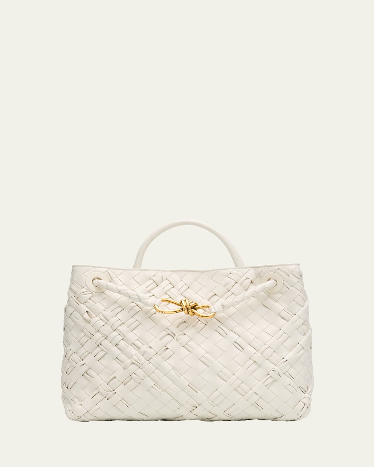 Bottega Veneta Small Andiamo Intrecciato Leather Top-Handle Bag