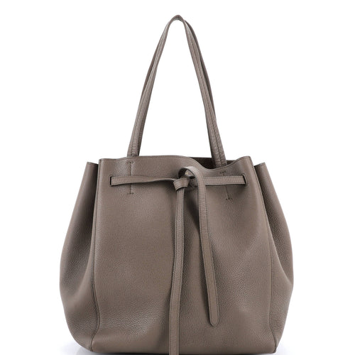 CELINE Phantom Tie Cabas Tote Leather Medium