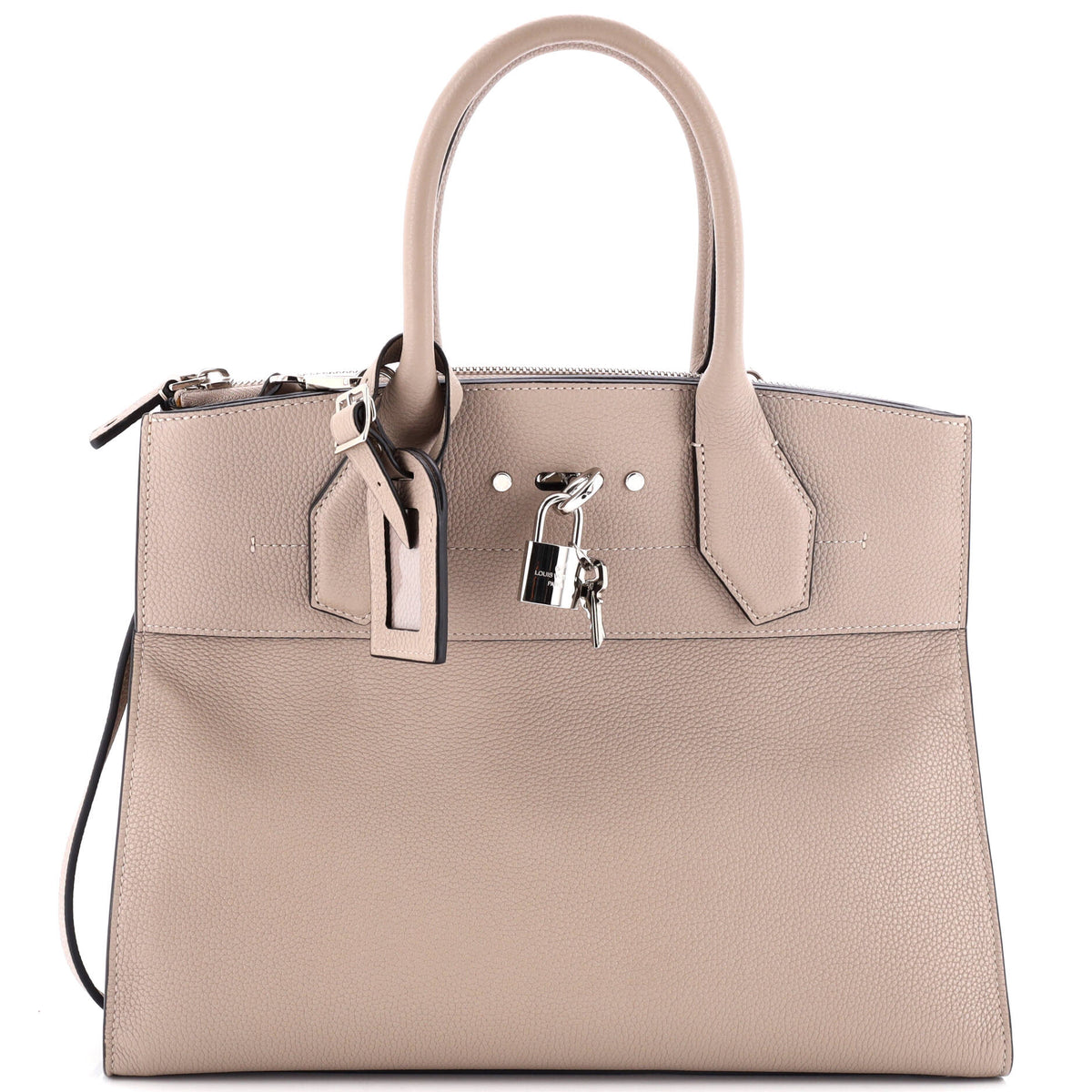 Louis Vuitton City Steamer Handbag Leather MM