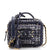 CHANEL Filigree Vanity Case Quilted Tweed with Snakeskin Small