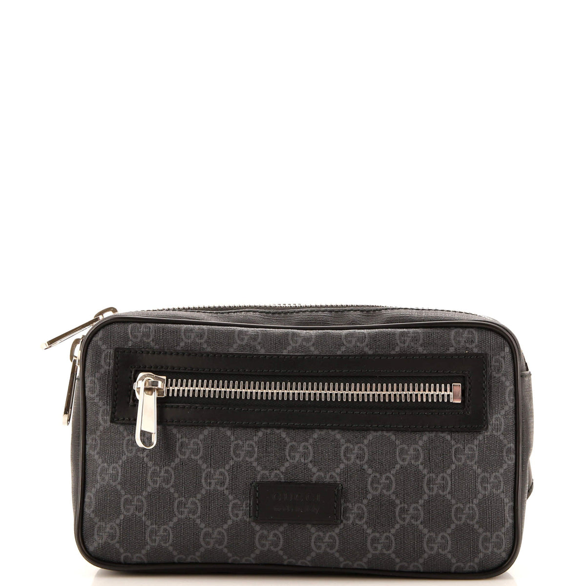 Gucci GUCCI Soft Zip Belt Bag GG Coated Canvas Small