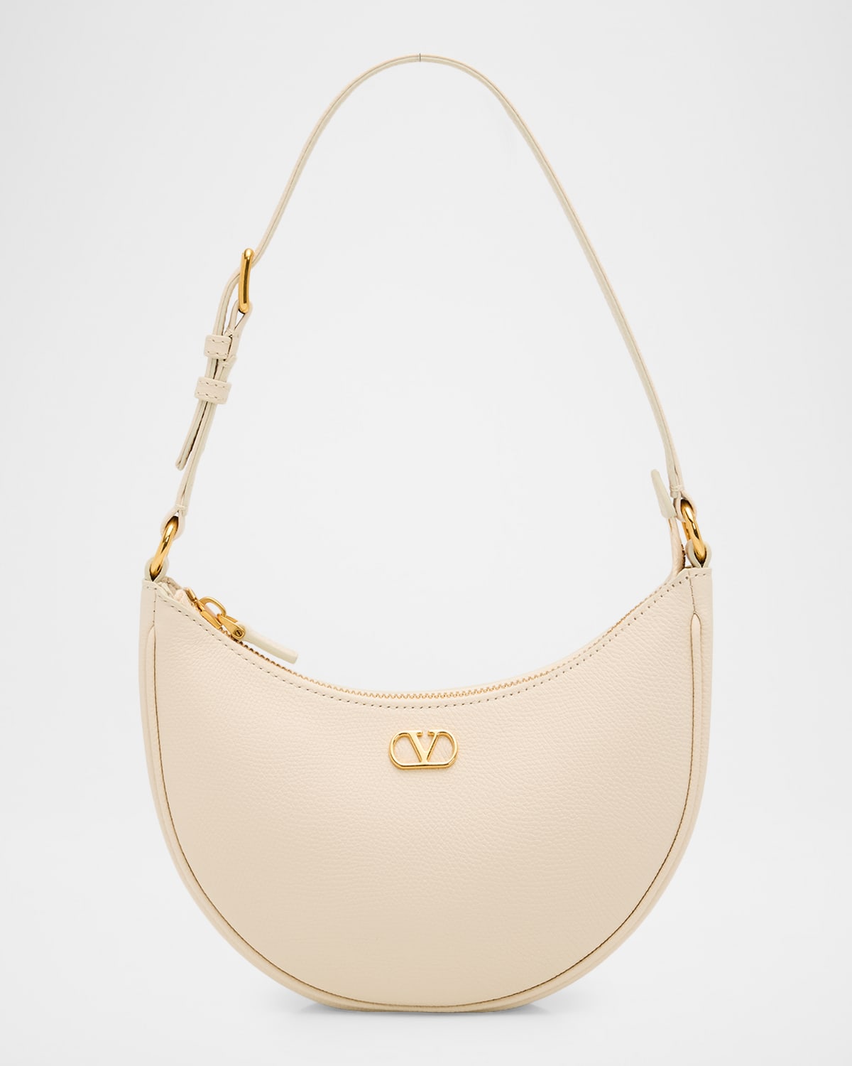 Valentino Mini VLogo Leather Hobo Bag