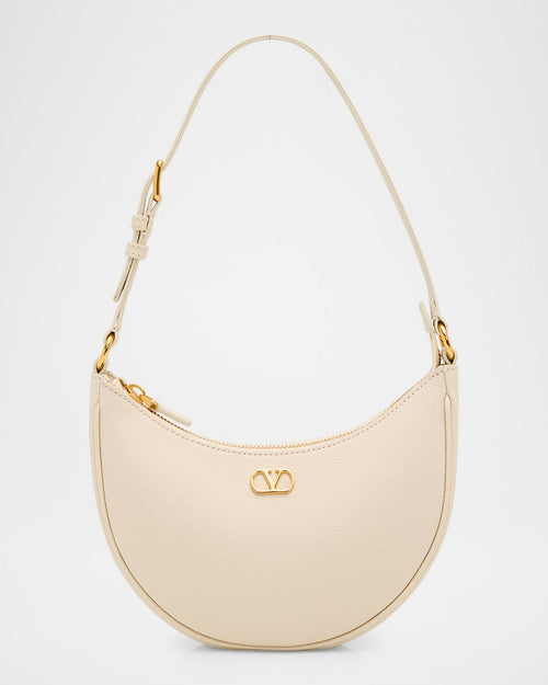 Mini VLogo Leather Hobo Bag
