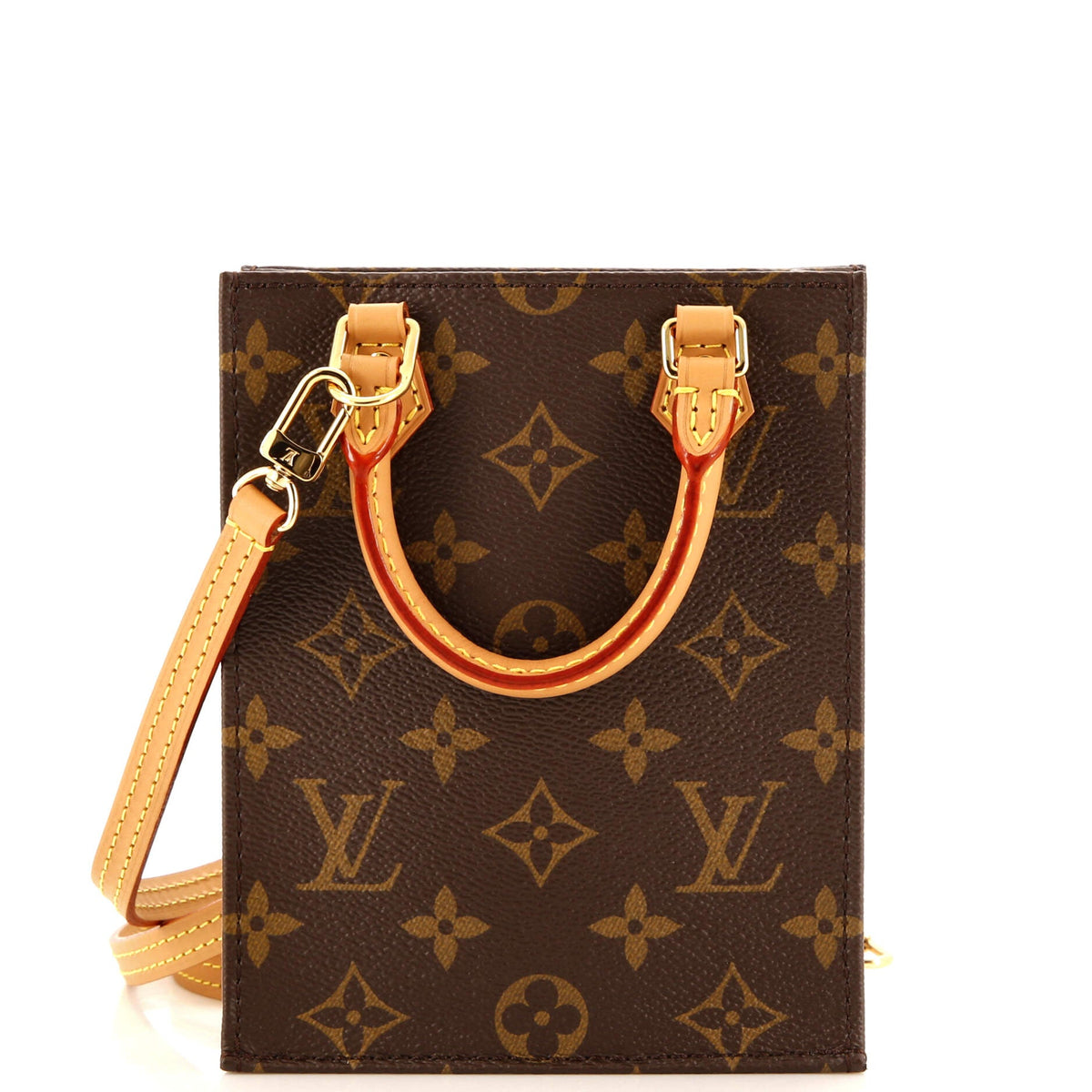 Louis Vuitton Petit Sac Plat Bag Monogram Canvas