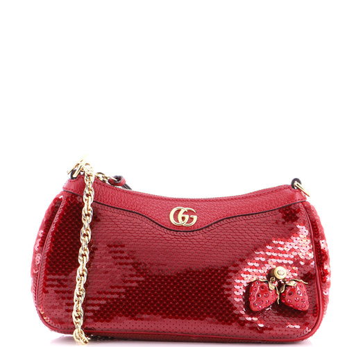 GUCCI Strawberry Ophidia Shoulder Bag Sequins Small