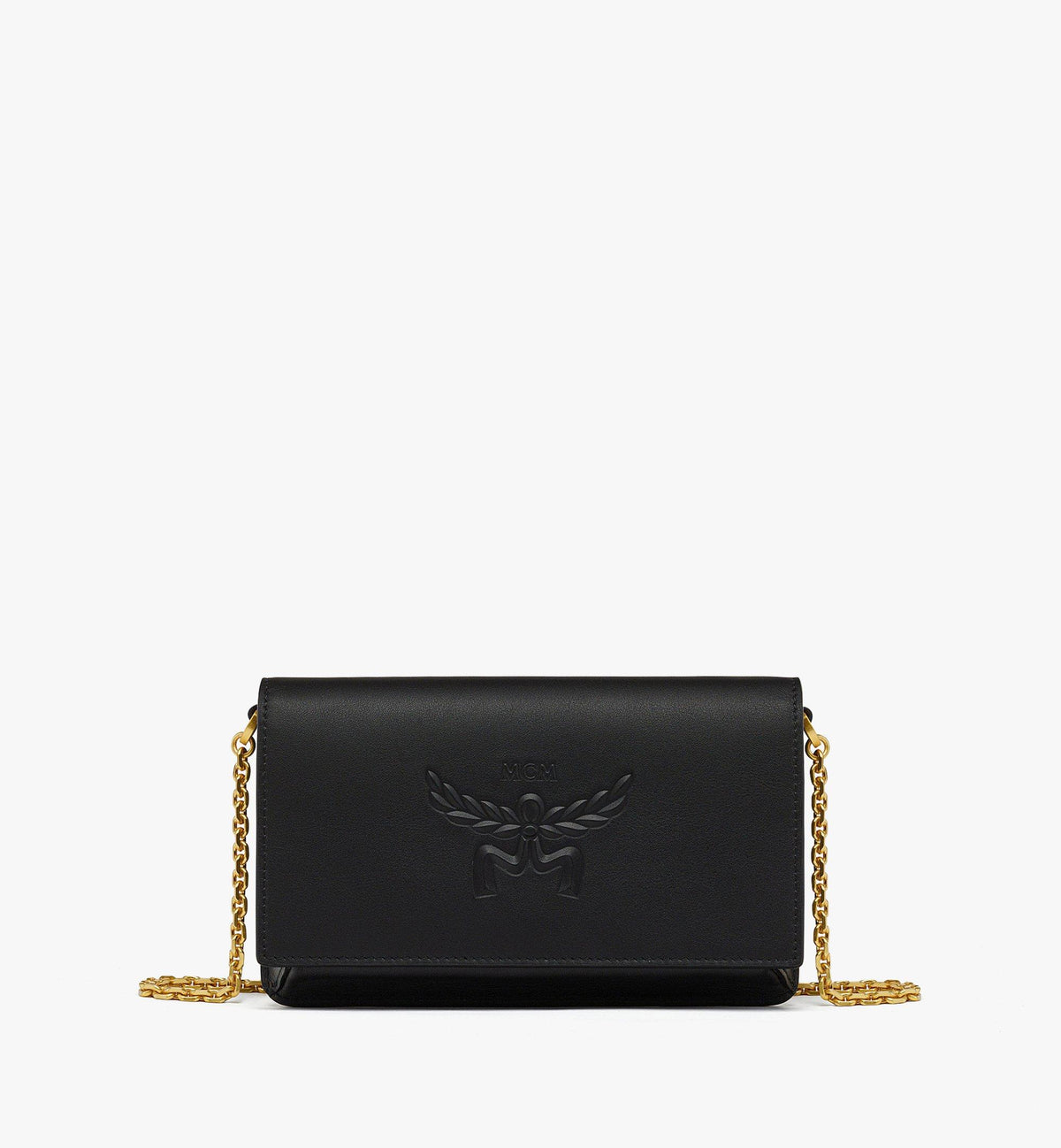 MCM Himmel Chain Wallet In Laurel Calf Leather