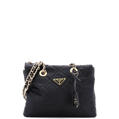 PRADA Re-Edition 1995 Chain Tote Quilted Re-Nylon Small
