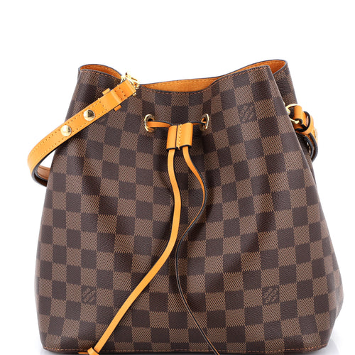 NeoNoe Handbag Damier with Leather MM