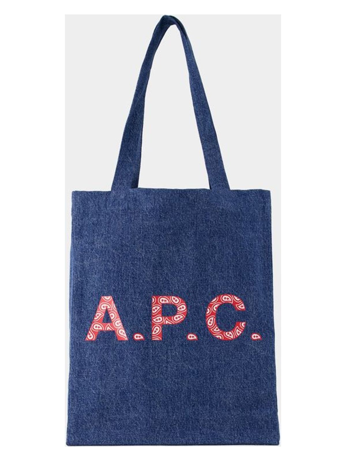 A.p.c. Men's Lou Shopper Bag in Blue | COGWD Color M61442