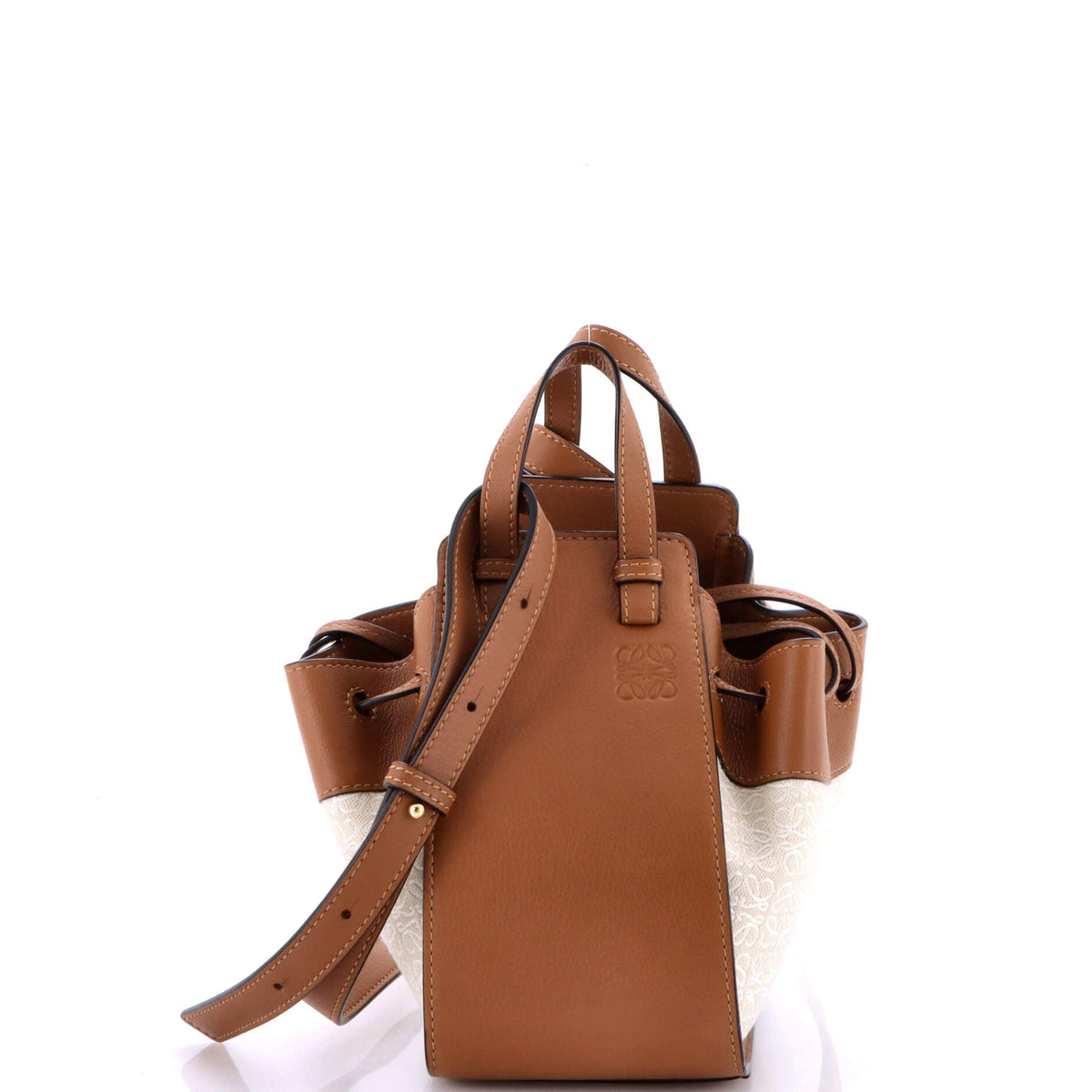 Loewe LOEWE Hammock Bag Leather and Anagram Jacquard Mini