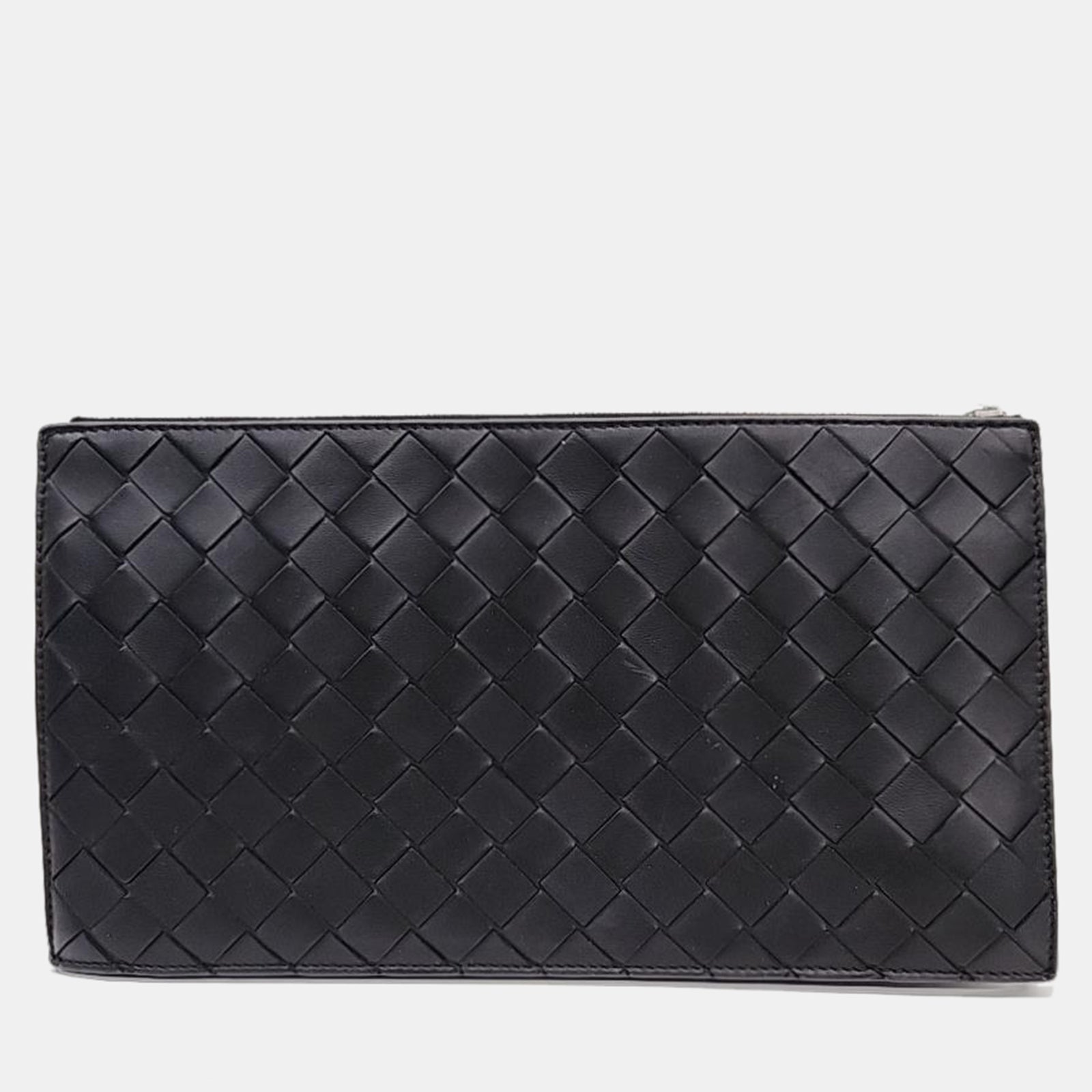 Bottega Veneta Black Intrecciato Nappa Pouch