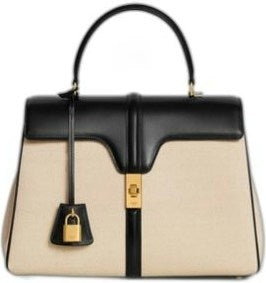 Celine Women's Classique 16 Bag in Nat Blck | 187372EX7