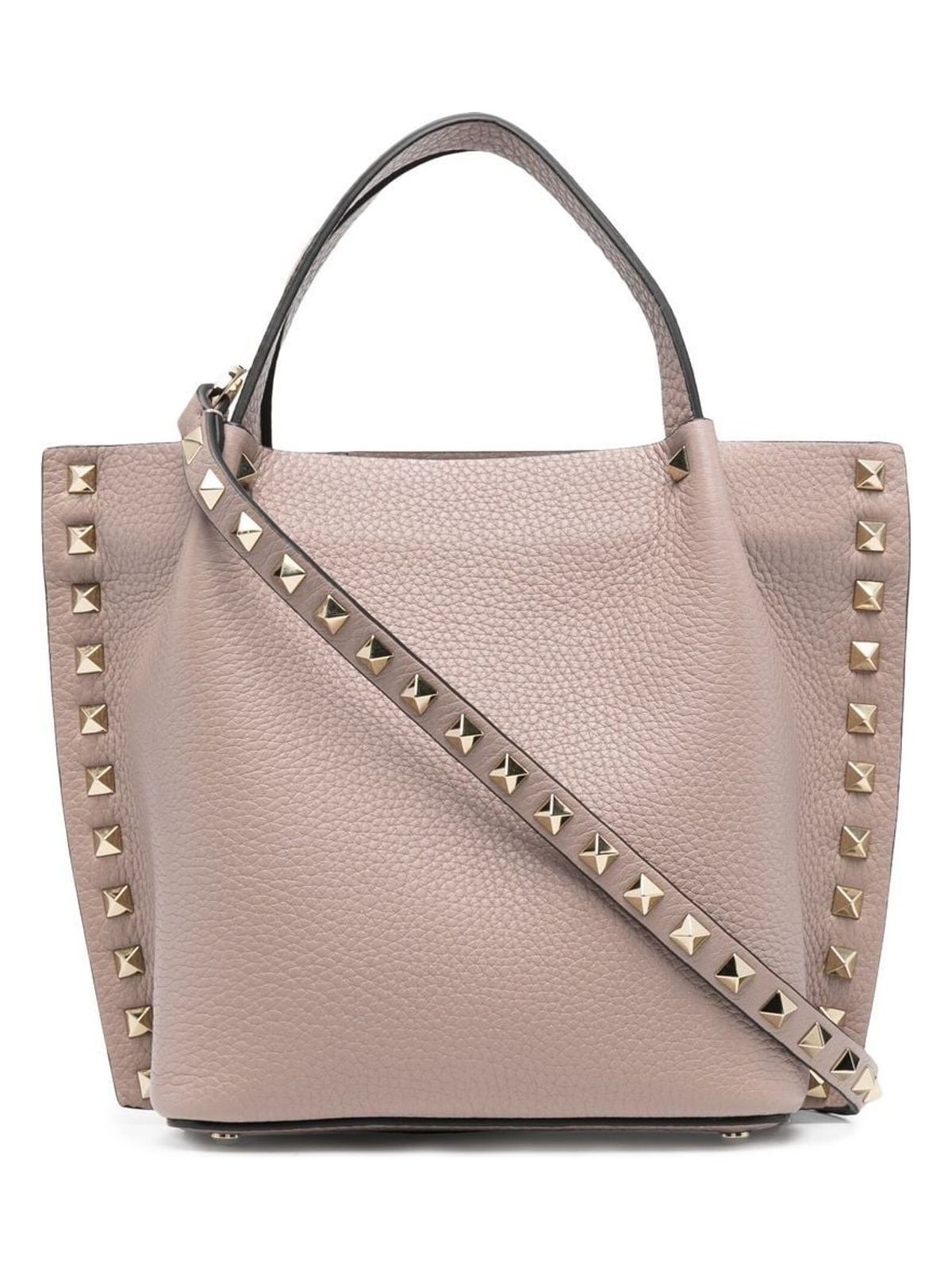 Valentino Garavani Women's Rockstud Small Tote Bag in Powder | Size UNI | 4W2B0K68VSFP45