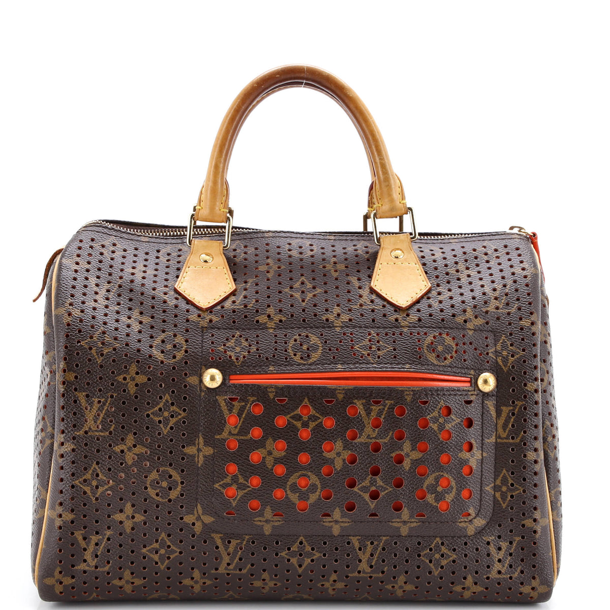 Louis Vuitton Speedy Handbag Perforated Monogram Canvas 30