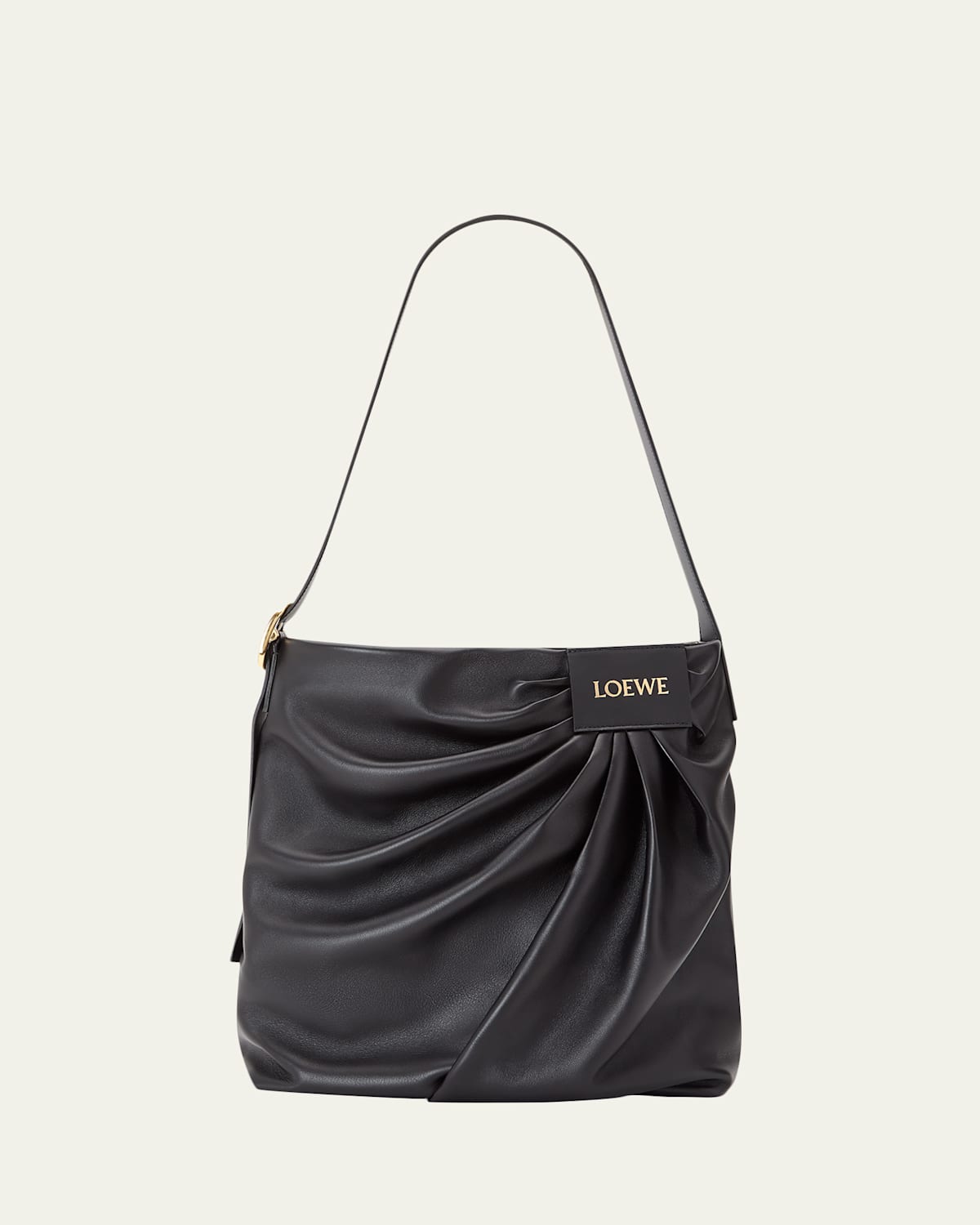 Loewe Pleated Tote Bag in Leather