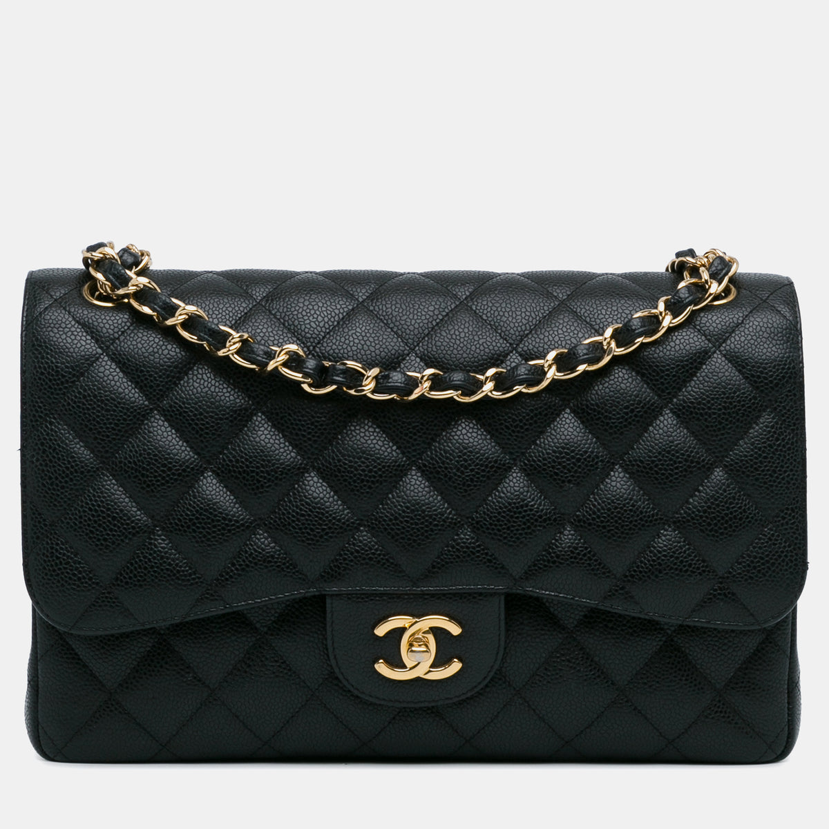 Chanel Jumbo Classic Caviar Double Flap Bag