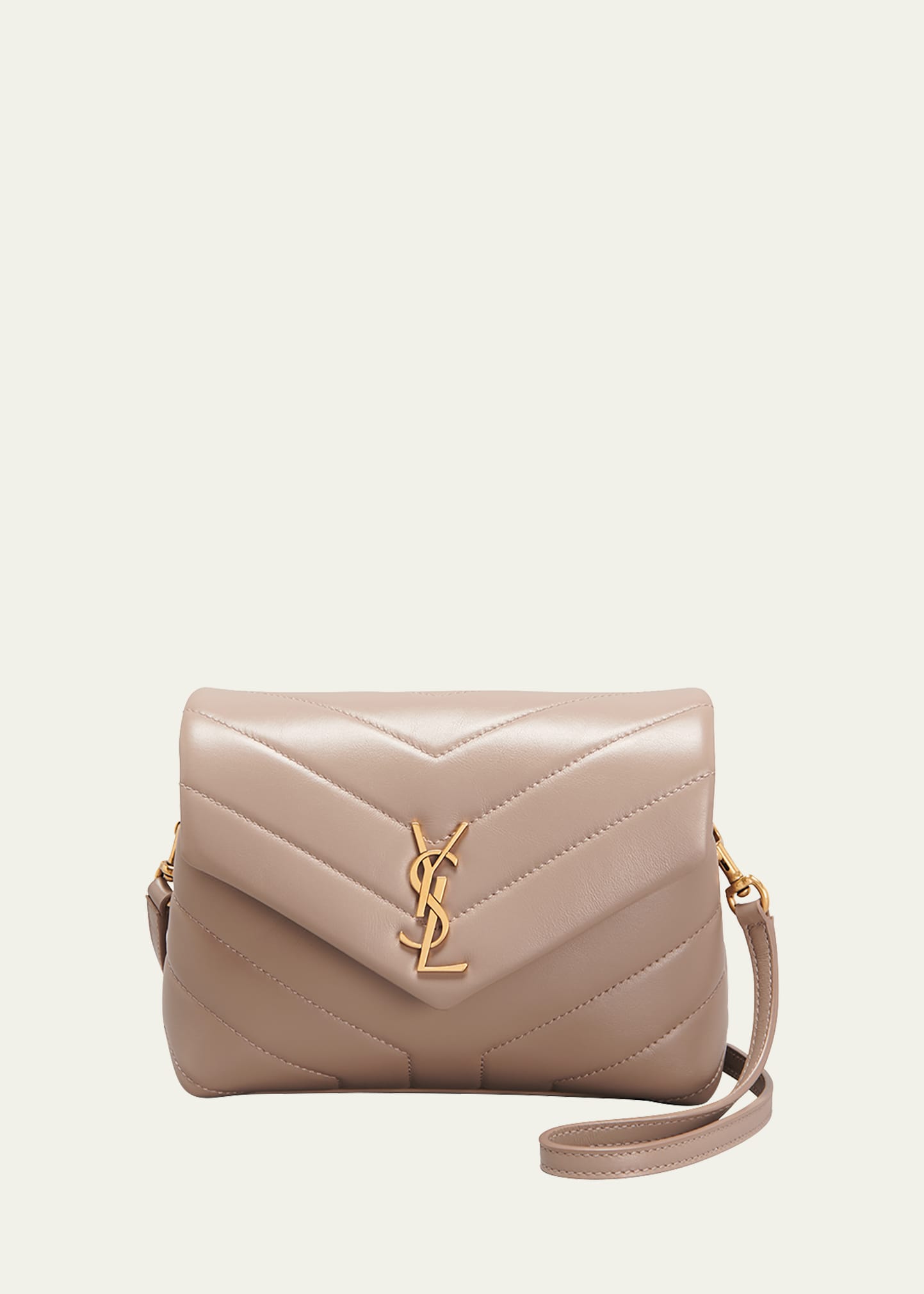 Saint Laurent Loulou Toy YSL Crossbody Bag in Quilted Leather