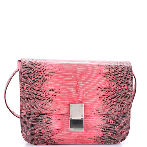 CELINE Classic Box Bag Lizard Medium