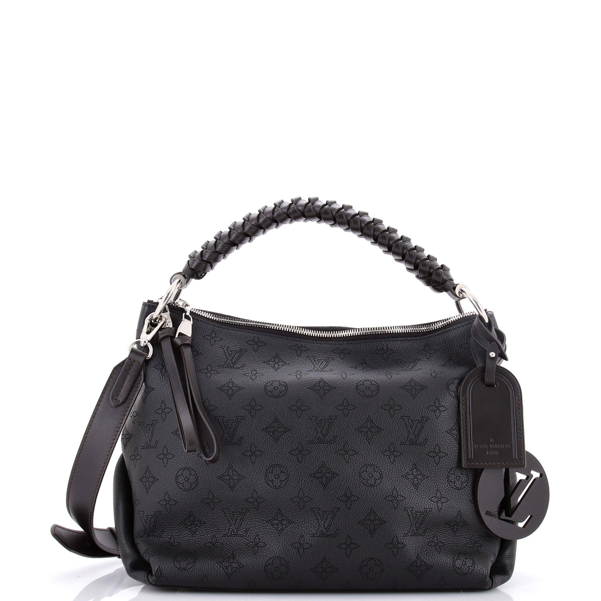 Louis Vuitton Braided Handle Beaubourg Hobo Mahina Leather MM