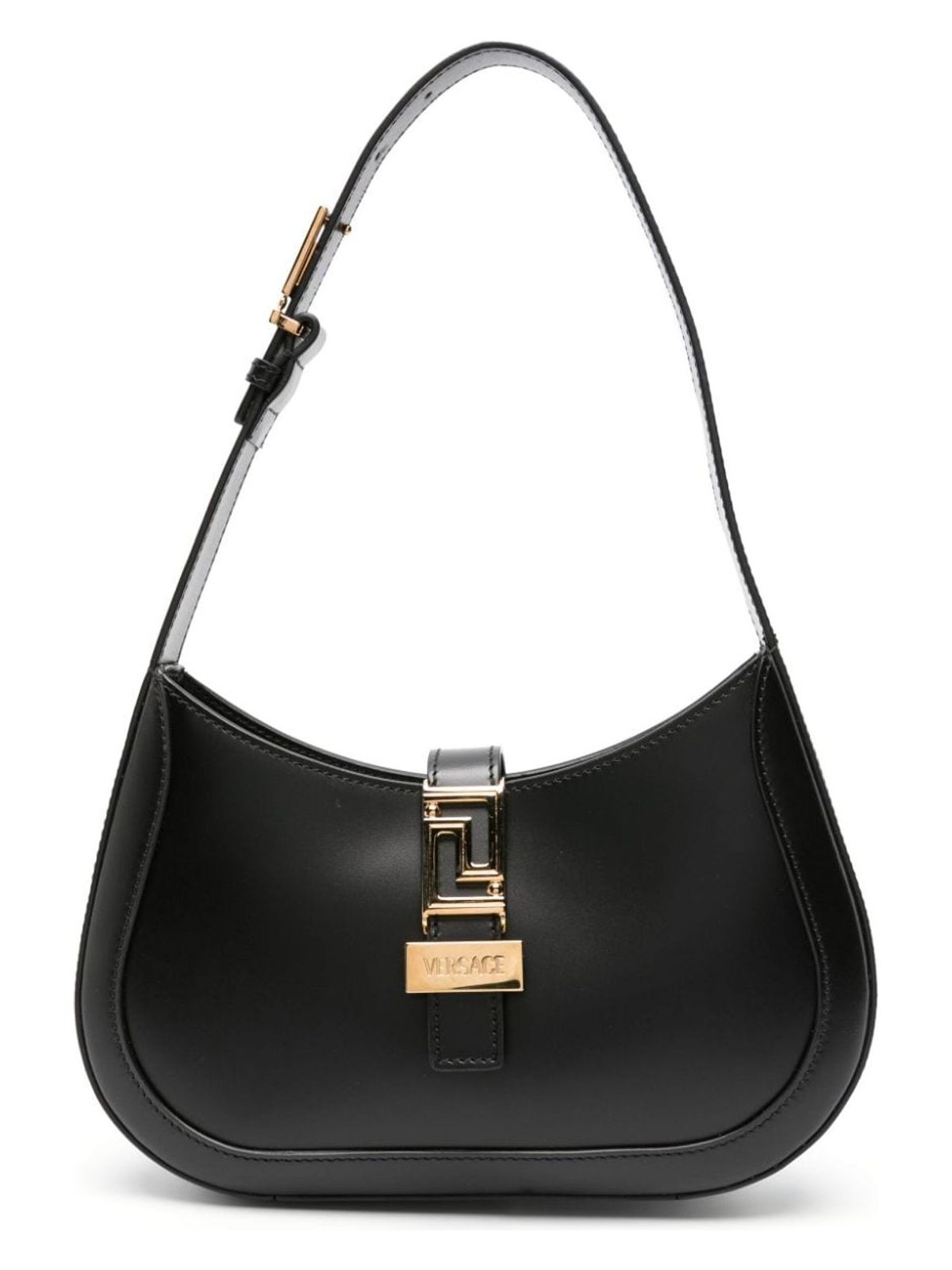 Versace Women's Greca Goddess Small Hobo Bag in Black | 1013167 Color 1A05134 Color 1B00V