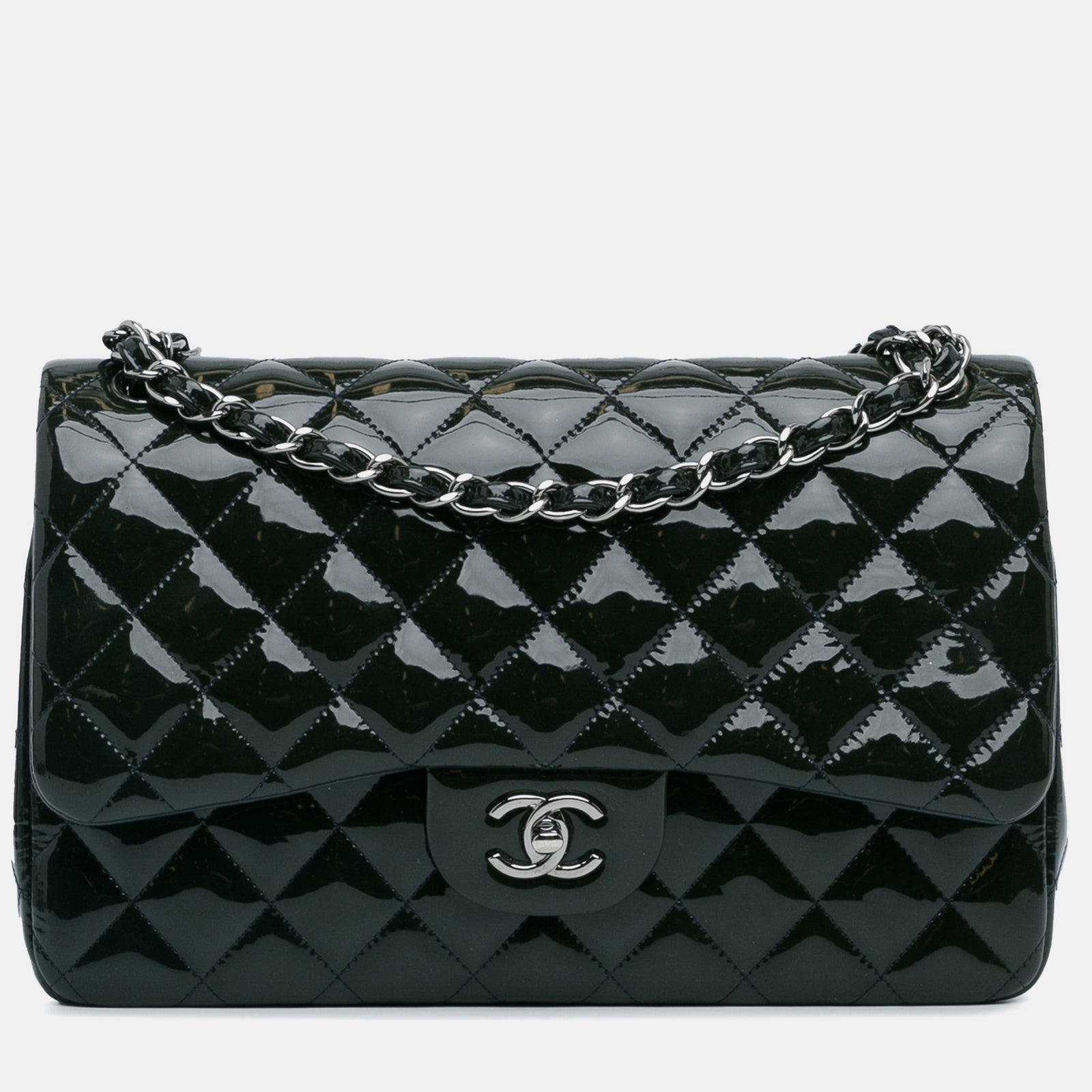 Chanel Jumbo Classic Patent Doppelklappe