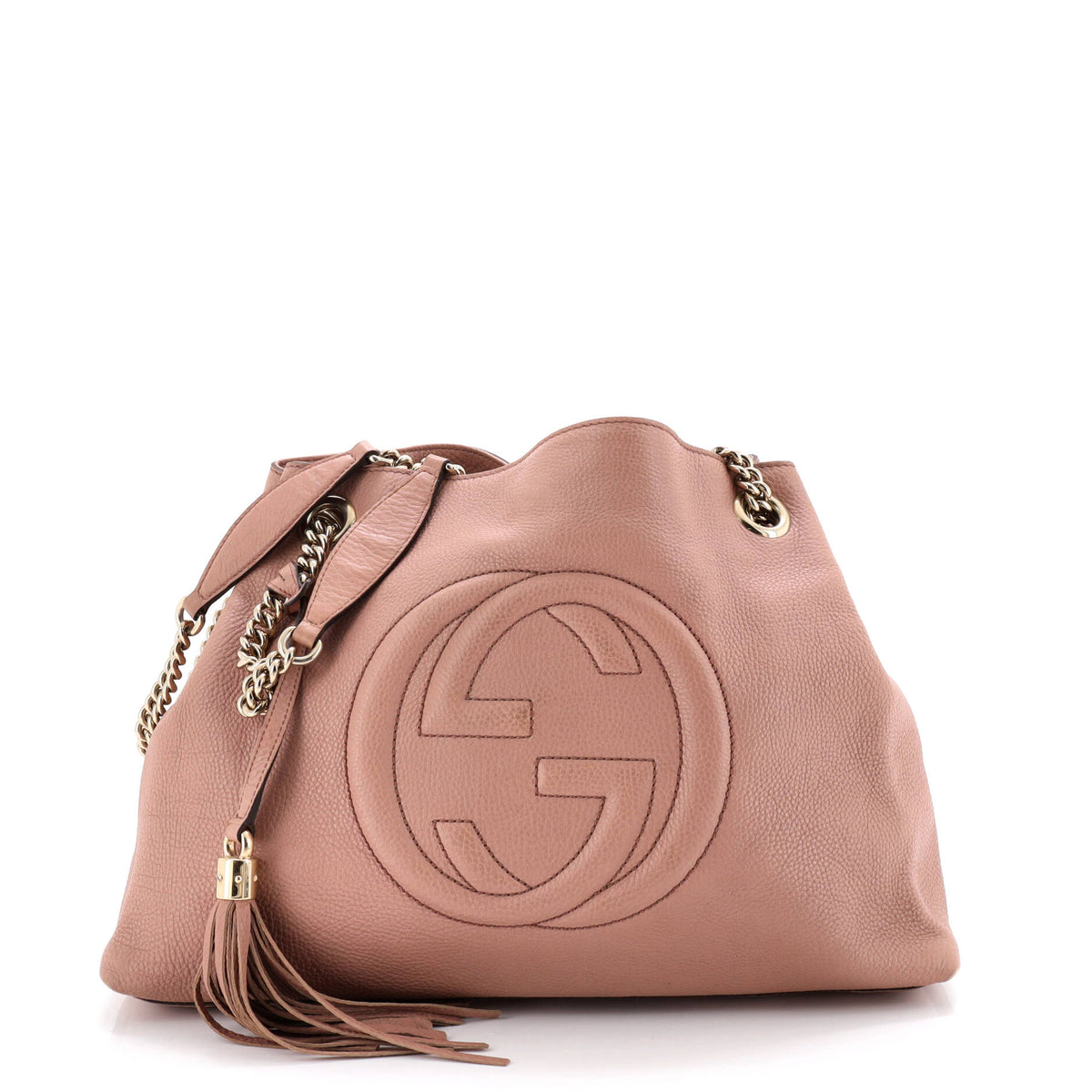 Gucci GUCCI Soho Chain Strap Shoulder Bag Leather Medium