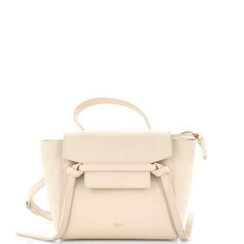 CELINE Belt Bag Textured Leather Nano
