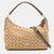 Beige Signature Canvas East West Celeste Hobo