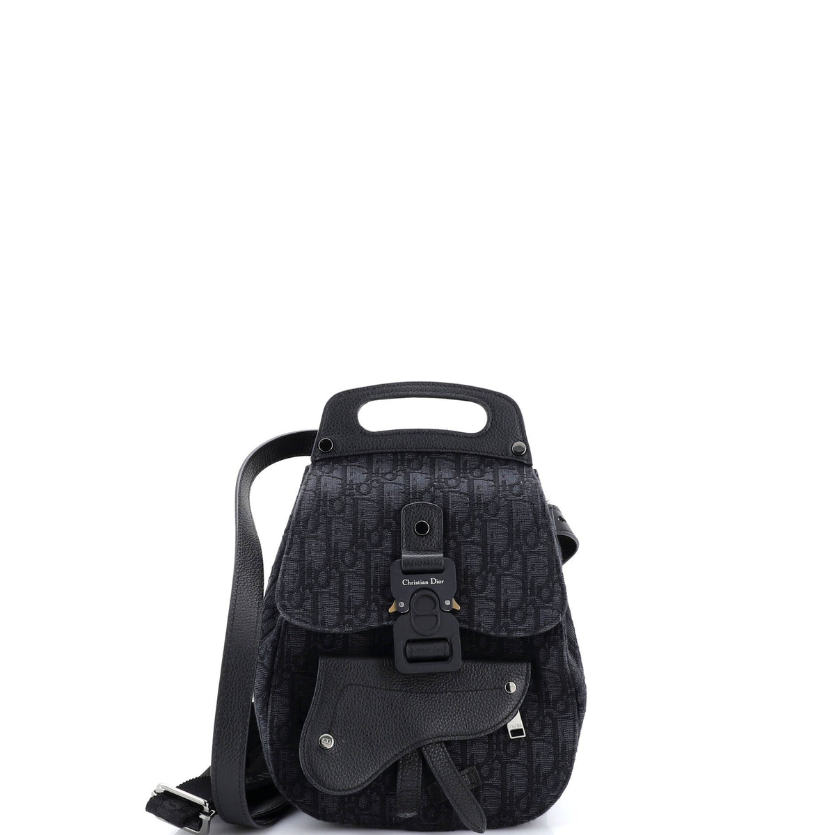 Christian Dior Saddle Backpack Oblique Canvas Mini