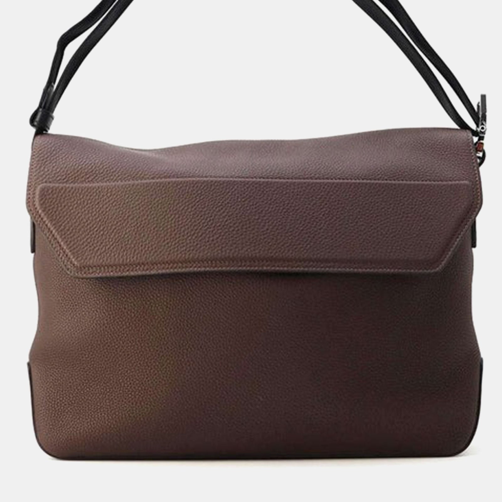 Herm?s Ebene/Schwarze Togo Leder Citynews Tasche