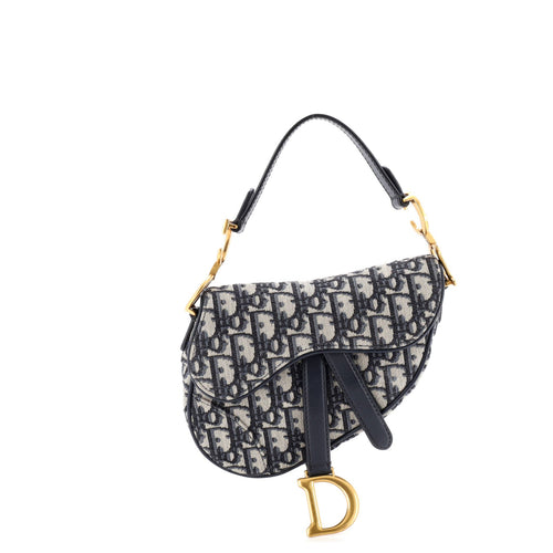 Saddle Handbag Oblique Canvas Mini
