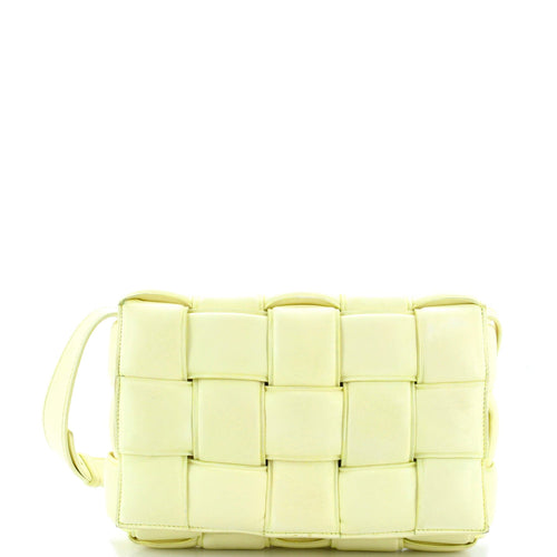 Cassette Crossbody Bag Padded Maxi Intrecciato Leather