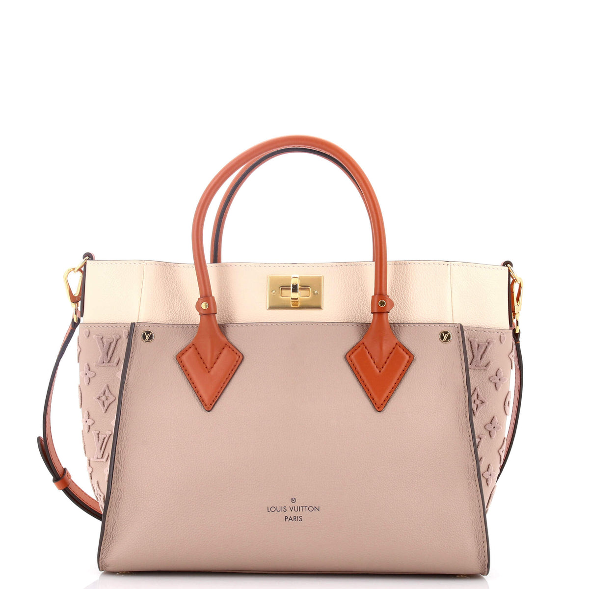 Louis Vuitton On My Side Tote Monogram Tuffetage Leather MM