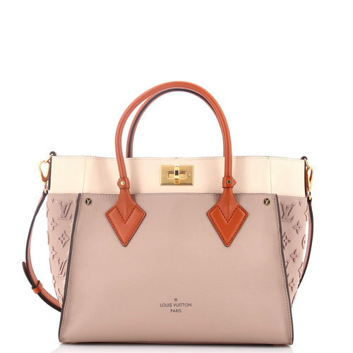 On My Side Tote Monogram Tuffetage Leather MM