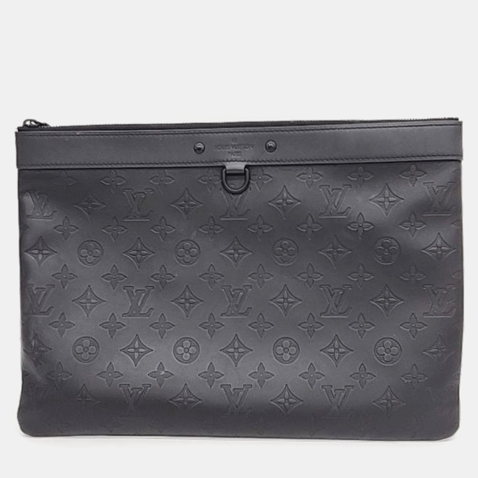 Louis Vuitton Schwarze Pochette-Clutch mit Monogramm-Schatten