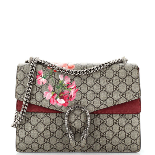 GUCCI Dionysus Bag Blooms Print GG Coated Canvas Medium