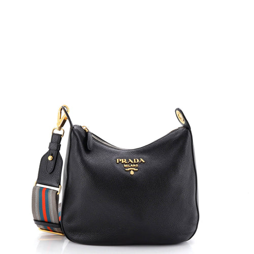 PRADA Dual Strap Messenger Vitello Daino