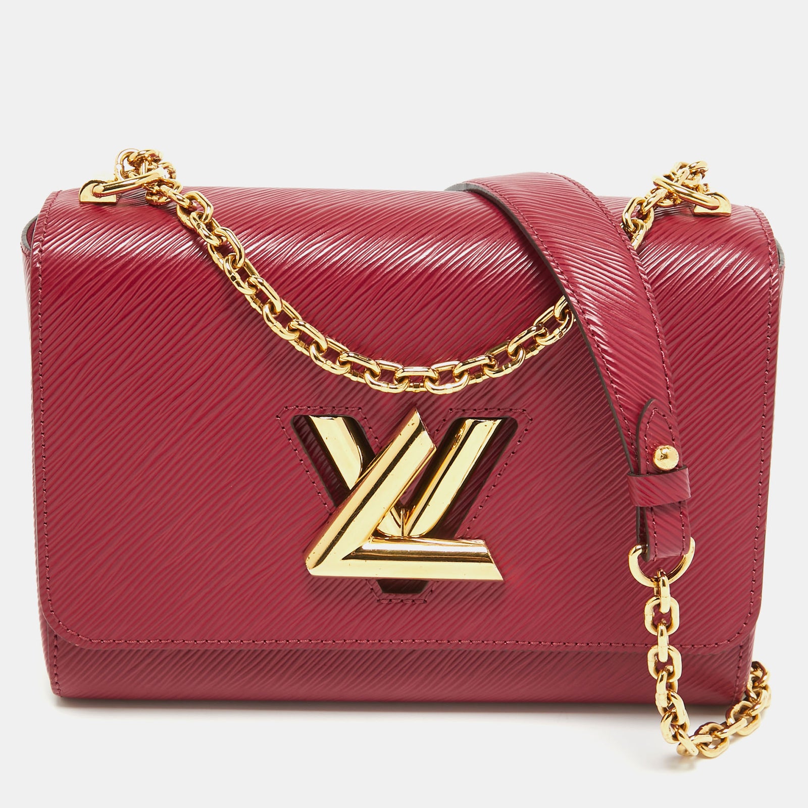 Louis Vuitton Magentafarbene MM-Tasche aus Epi-Leder mit Twist