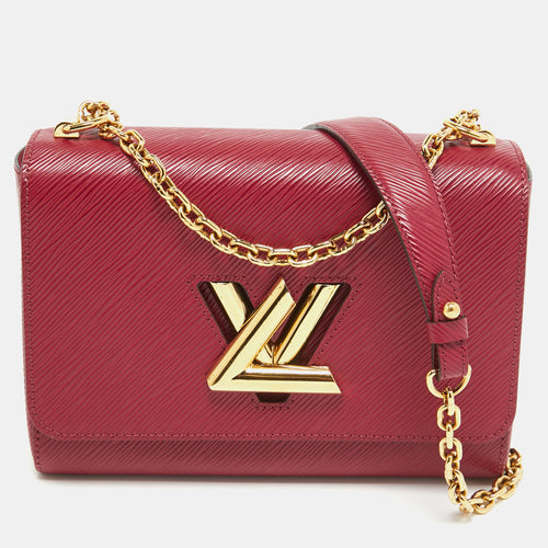 Magenta Epi Leather Twist MM Bag