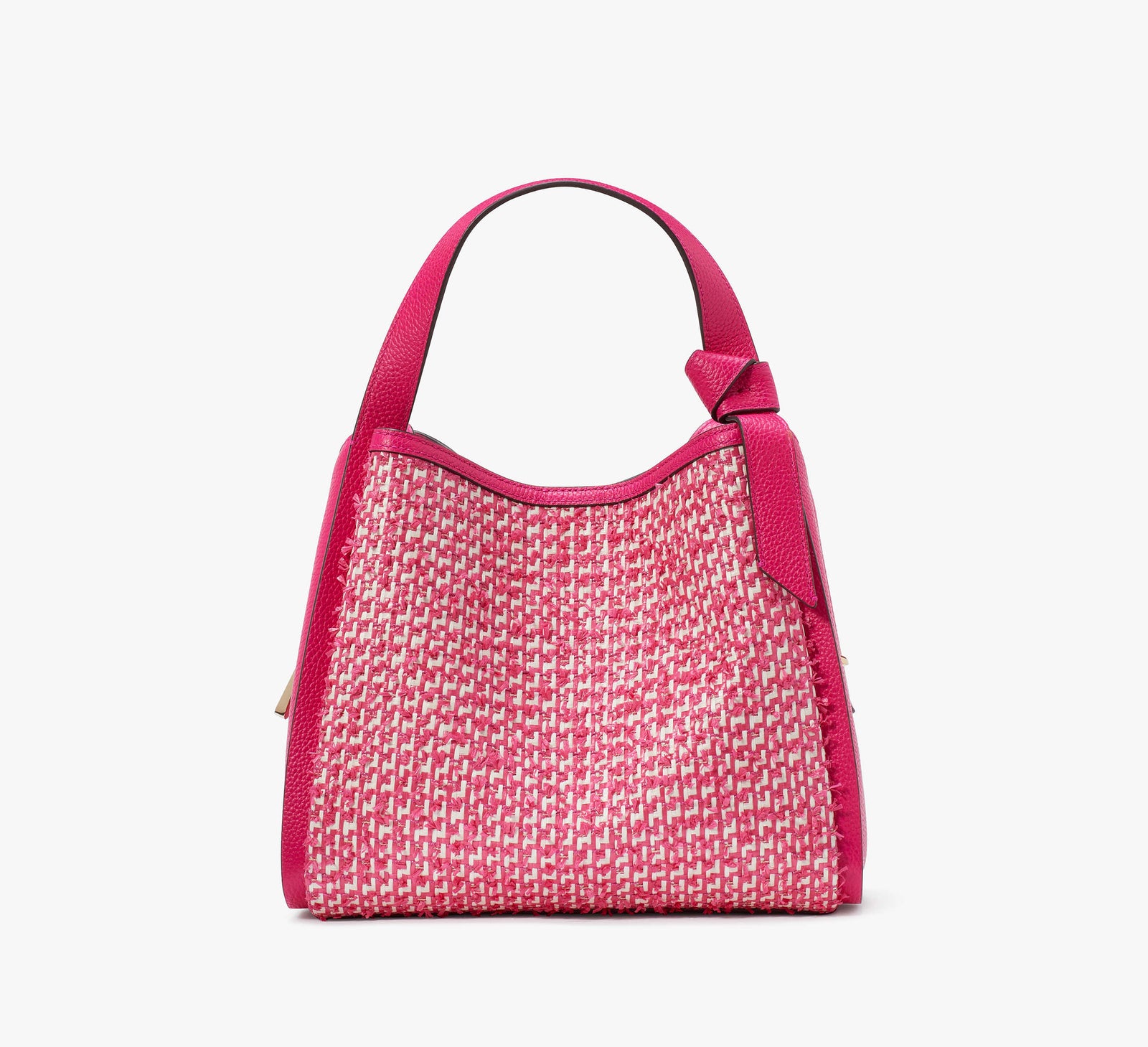 Kate Spade New York Knott Tote Bag zum Umhängen aus Bast-Tweed, mittelgroß