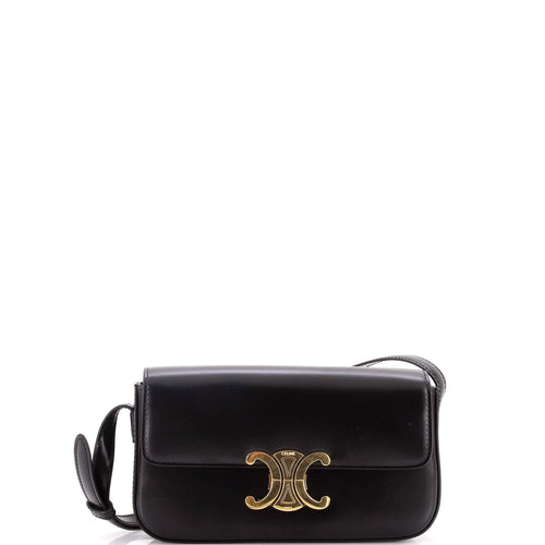 CELINE Triomphe East-West Shoulder Bag Smooth Calfskin