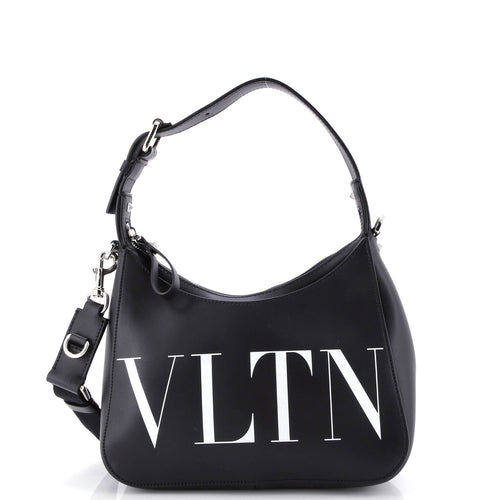 VALENTINO GARAVANI VLTN Hobo Printed Leather Small
