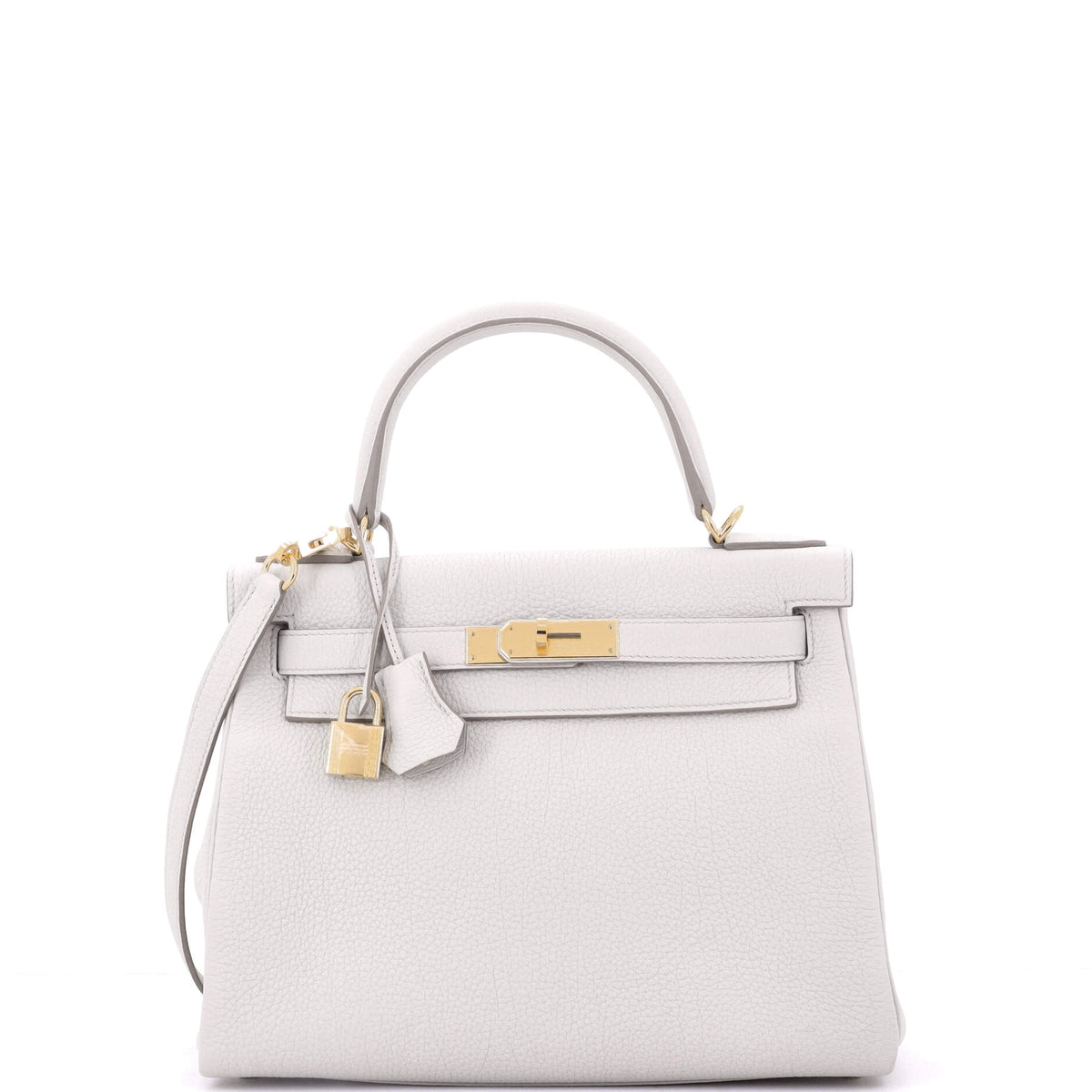 Herm?s Kelly Handbag Light Togo with Gold Hardware 28