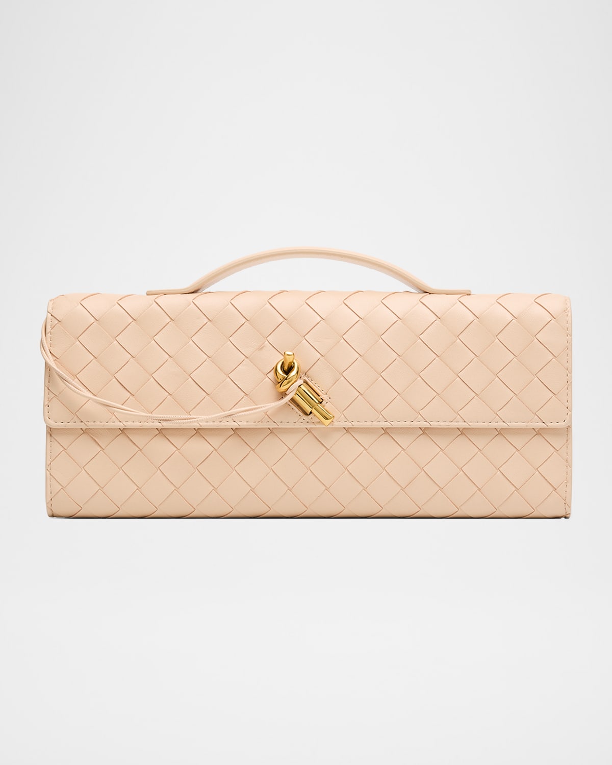 Bottega Veneta Long Andiamo Clutch Bag with Handle
