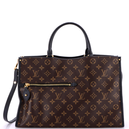 Popincourt NM Handbag Monogram Canvas with Leather MM